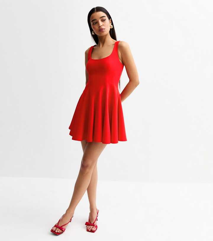 slim fit dress slacks Red Tartan Plaid Smocked Square Neck 1/2 Puff Sleeve Tie Waist Midi Dress Red / L / 75%Polyester+25%Cotton