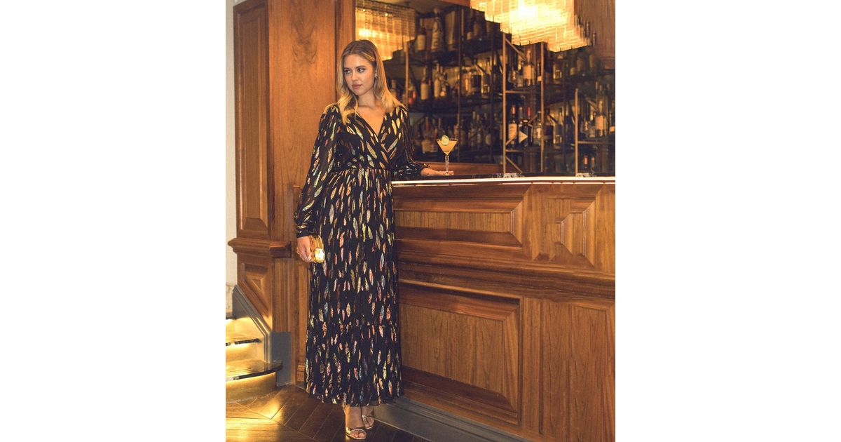 green emerald velvet dress Noir Gold Velvet & Sequin Gown 6 / Noir Gold