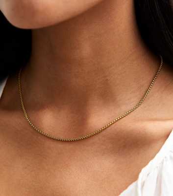 Gold Tone Waterproof Chain Necklace