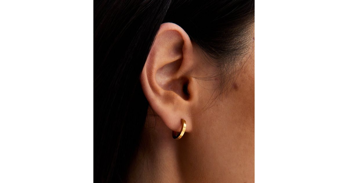 Elly Colorful Waterproof 18K Gold Plated Hoop Earrings