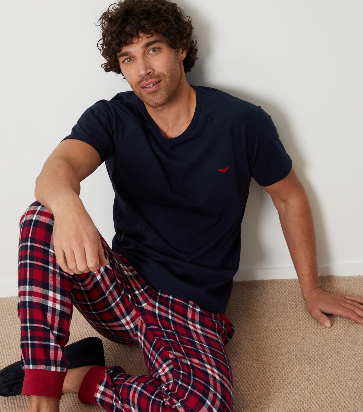 Men's Everest Check Pyjama Set Threadbare New Look