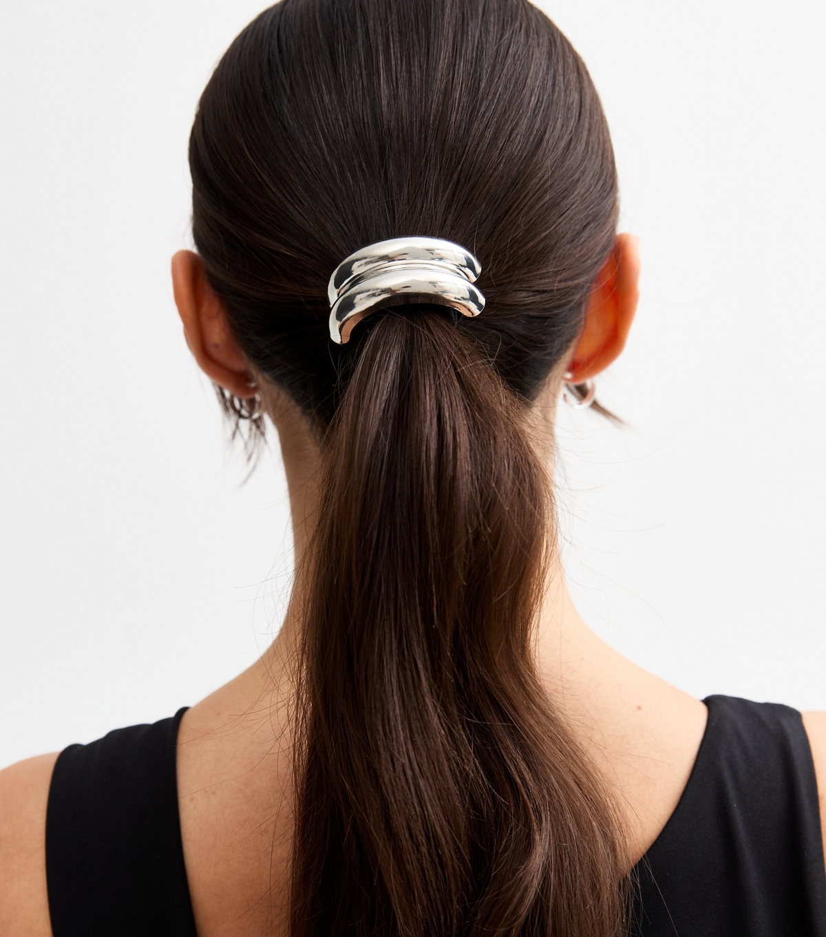 Silver Metal Hair Tie New Look