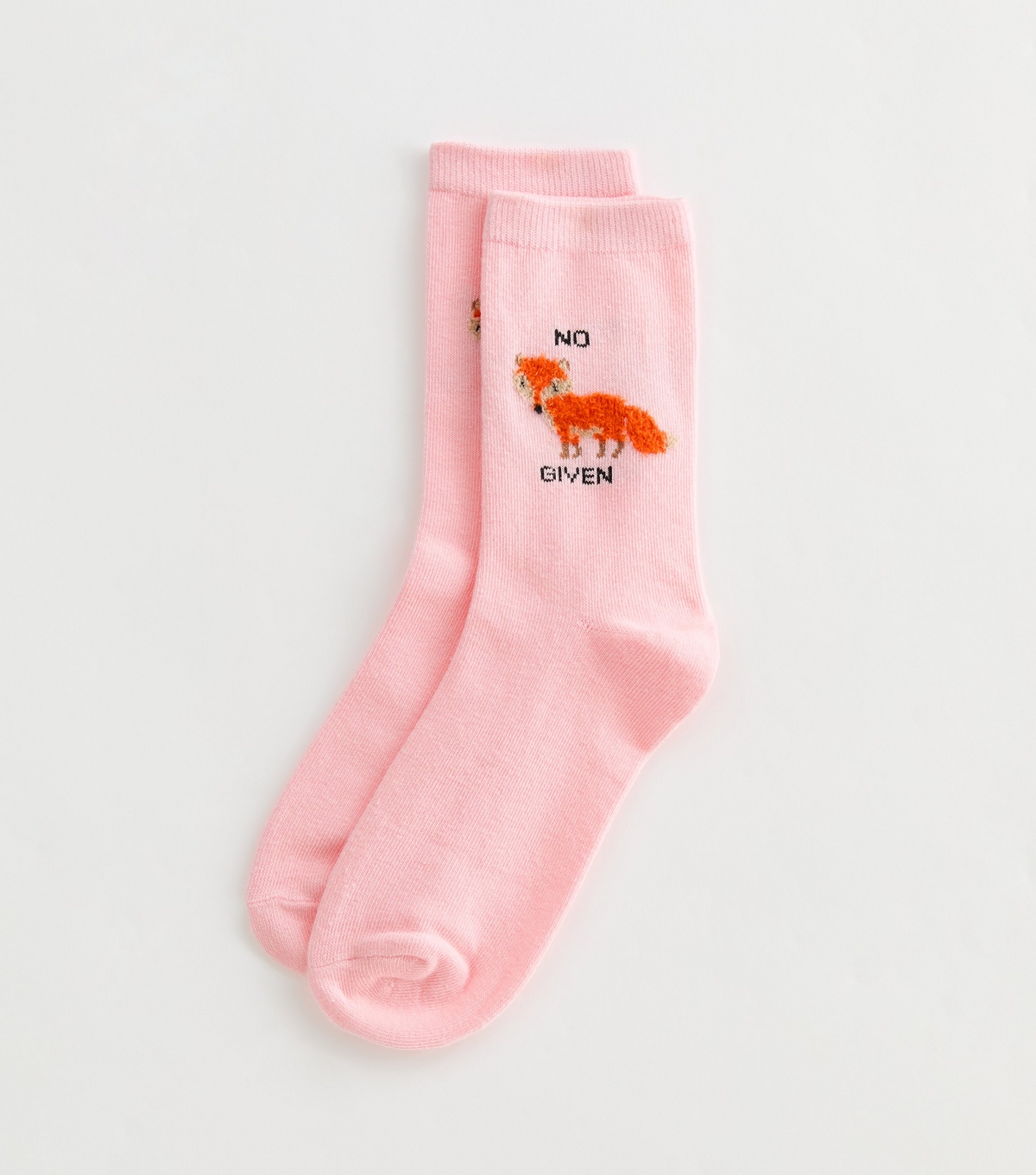 Pink No Fox Given Ankle Socks New Look