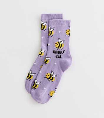 Purple Bumble Bae Socks