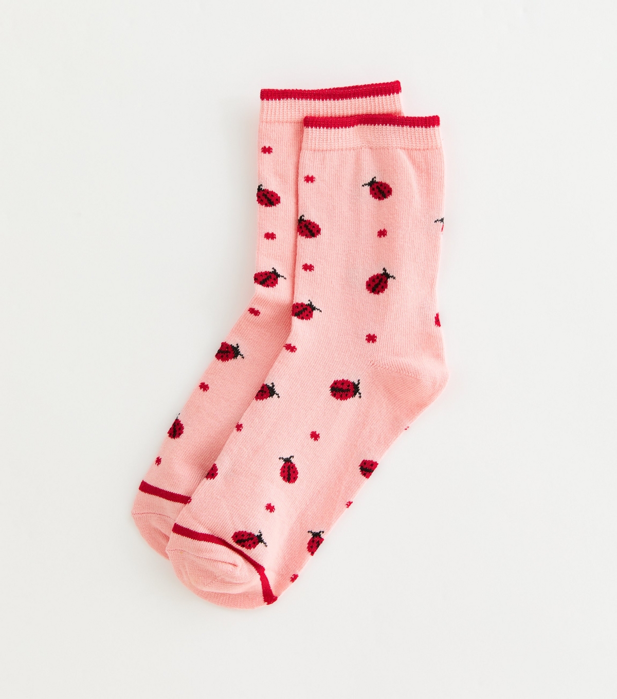 Pink Ladybird Pattern Ankle Socks New Look