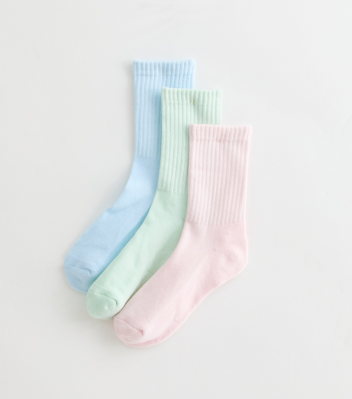 Pack of 3 Multicolour Tonal Tube Socks New Look