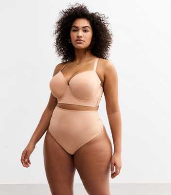 Curves Tan High Waisted Micro Thong