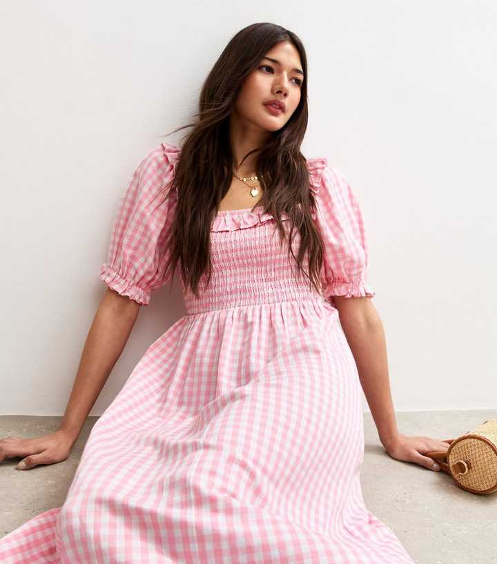 chinese dress ladies daymaker dress // pink gingham *zoco exclusive* – shop zoco