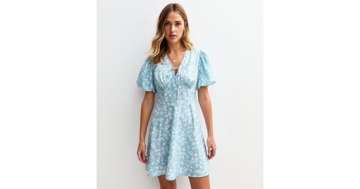 princess polly baby blue dress Solem Mini Dress