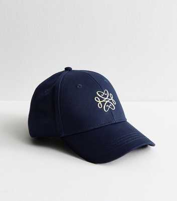 Navy Emblem Embroidered Cap
