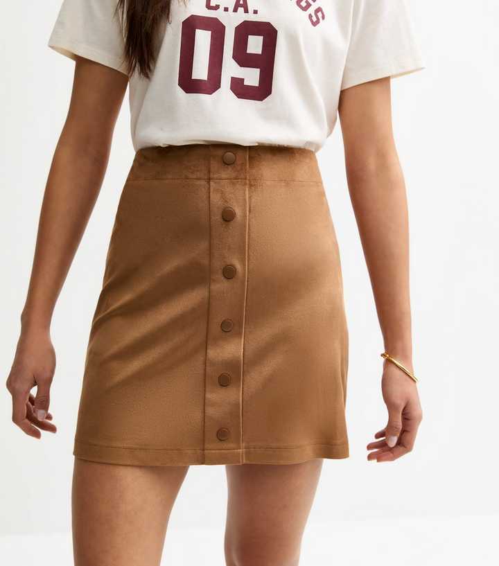 Womens Skirts Suede Mini Skirt Forever 21 Forever 21 Belted