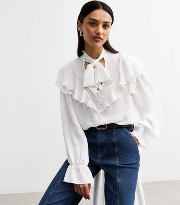 new look ruffle top