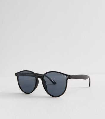 Black Acetate Round Sunglasses