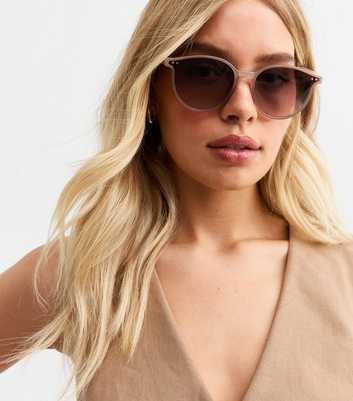 Mink Acetate Round Sunglasses