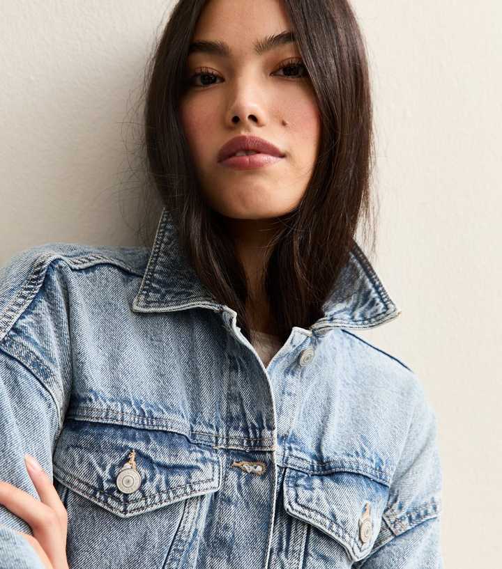 Blue Oversized Denim Jacket