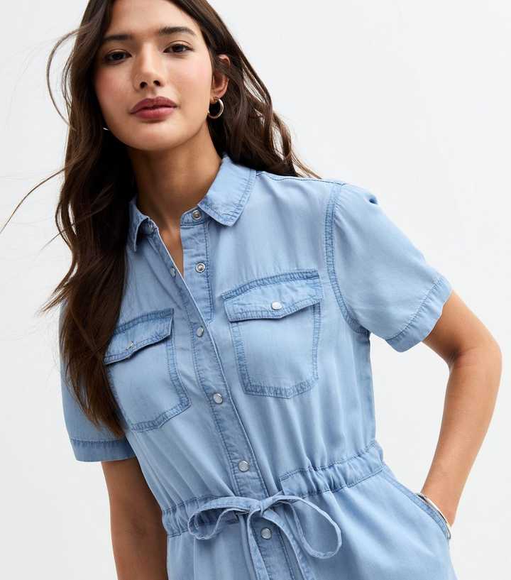 princess polly baby blue dress Slate Blue Chloe Dress main image 1