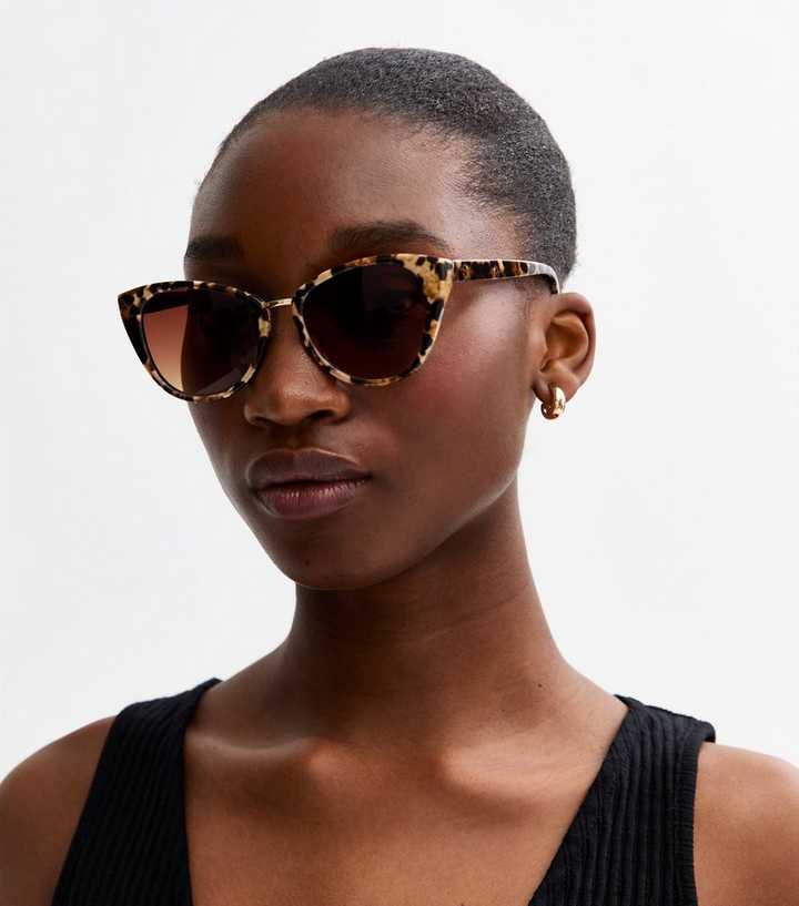 Brown Leopard Pattern Sunglasses
