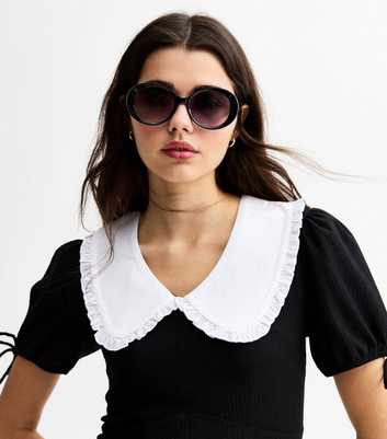 Black Round Frame Sunglasses