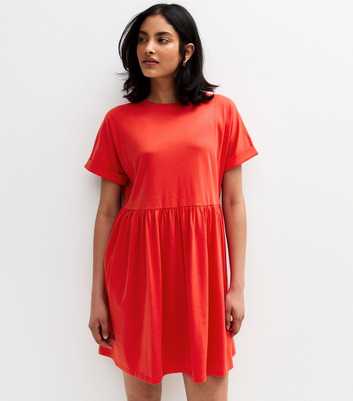 Red Smock Mini Dress