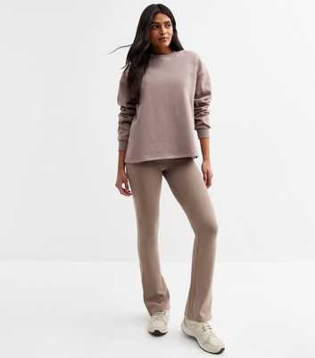 Mink High Rise Kick Flare Leggings