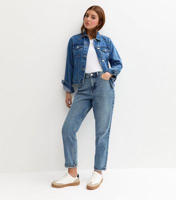 Girls Blue Mom Jeans