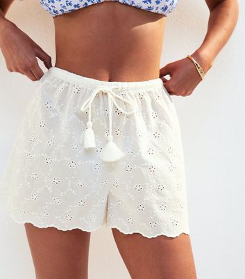White Broderie Anglaise Shorts | New Look White Broderie Anglaise Shorts | New Look