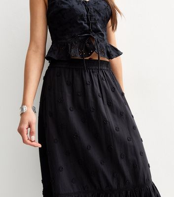 black-floral-embroidered-midi-