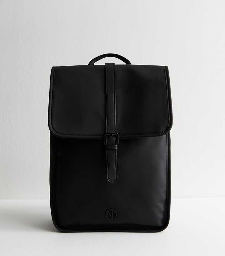 Fame Faux Leather Buckle Strap Detail Tote Bag
