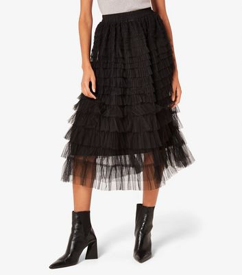 Black tulle skirt apricot best sale