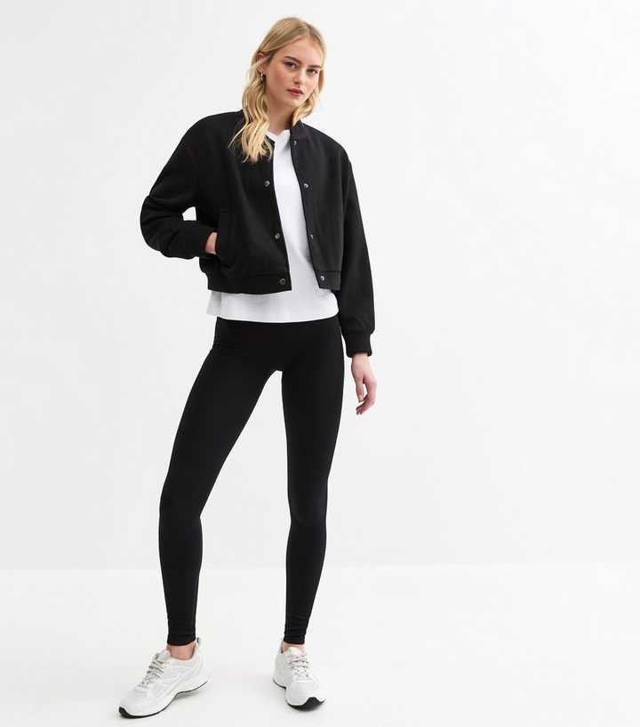 Tall Black High Waisted Seamless Leggings