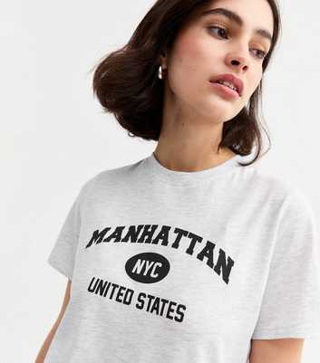 Light Grey Manhattan Print T-Shirt