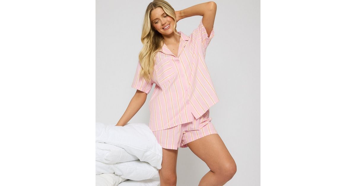 Lynne Long Sleeve Pyjama Top Light Pink