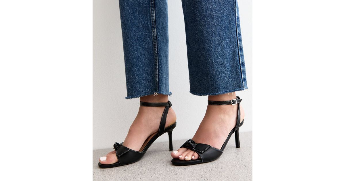 Faux Leather Strap-On Sandals main image 1
