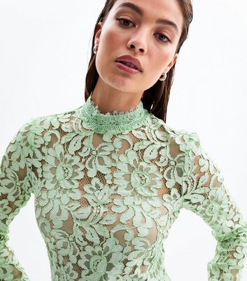 light green lace dress Off-the-Shoulder A-Line Maxi Dress with 3D Floral Appliques and Lace-Up Back main image 1