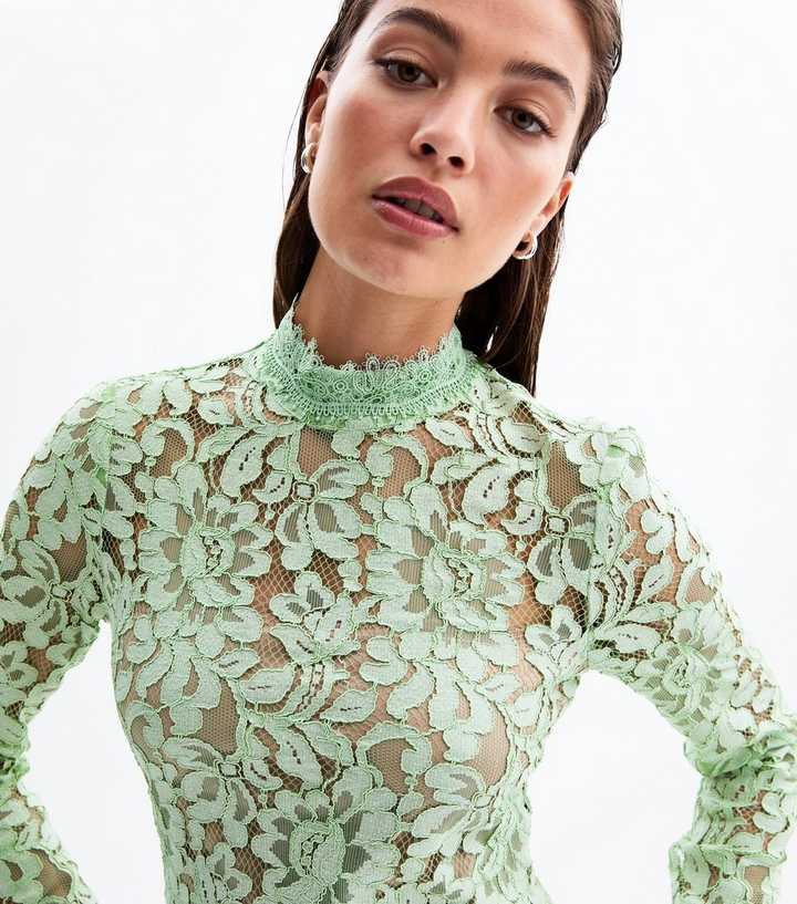 dress long prom Puff Sleeves A-line Satin Green/White Long Prom Dress, Green Long Formal  Dress main image 1