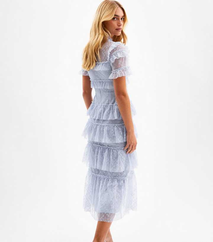 knee length dresses for ladies Sequin Lace Midi Cocktail Dress with Short Sleeves main image 1