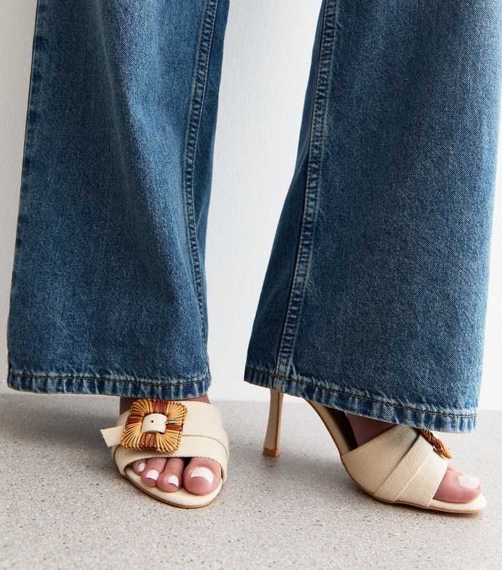 Public Desire Pale Pink Andria Backless Sandals