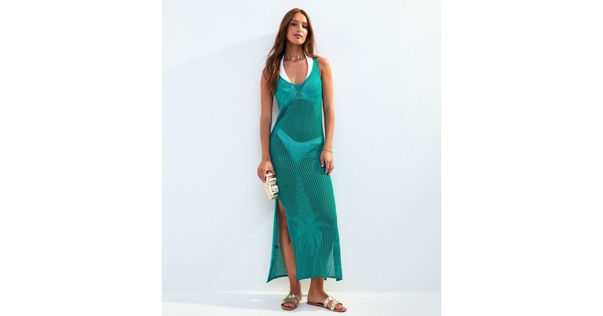 green crochet cover up dress Crochet Maxi Dress for Women