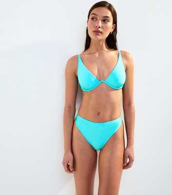 Bright Blue Hipster Bikini Bottoms