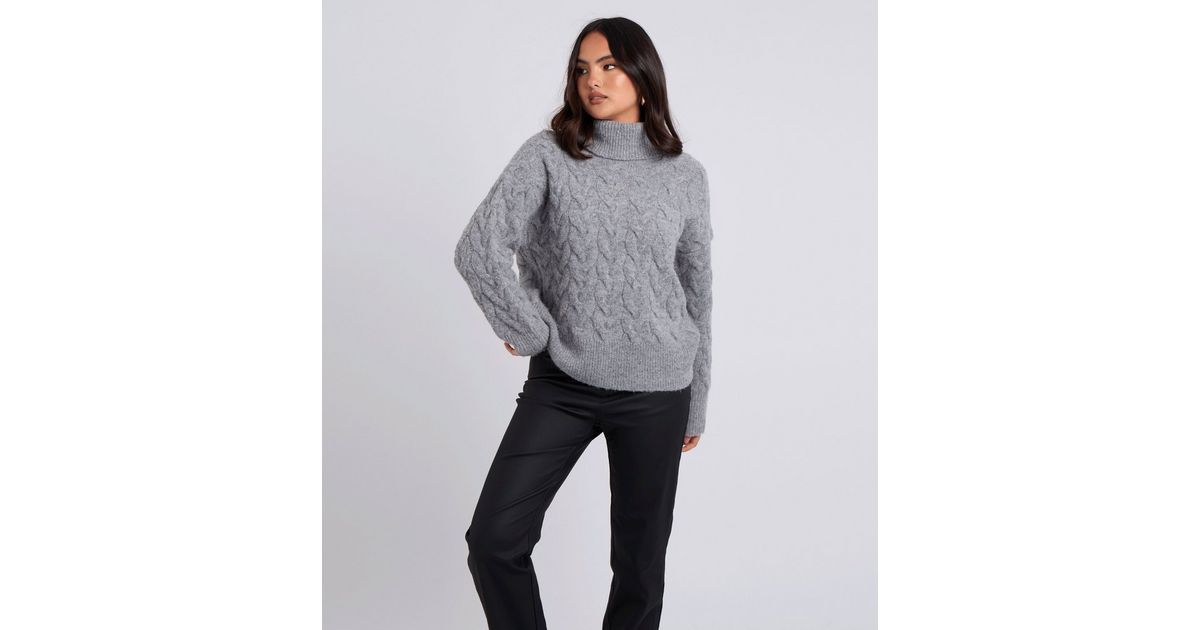 5011196 Grey Ruffle Jumper