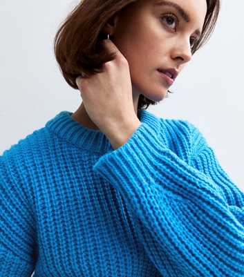 Sunshine Soul Blue Chunky Knit Jumper