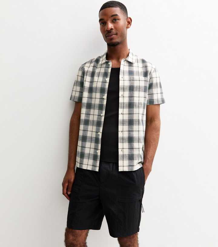 Black Regular Checked Shirt 
