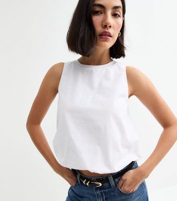 bubble hem top new look