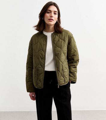 Puffer Jacket Women's Olive Green Spring Jacket Olive Puffer