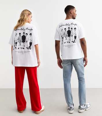 Only & Sons Unisex White Oasis Definitely Maybe Album Artwork Print T-Shirt