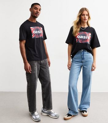 Only Sons Unisex Black Oasis Swirl Print T-shirt