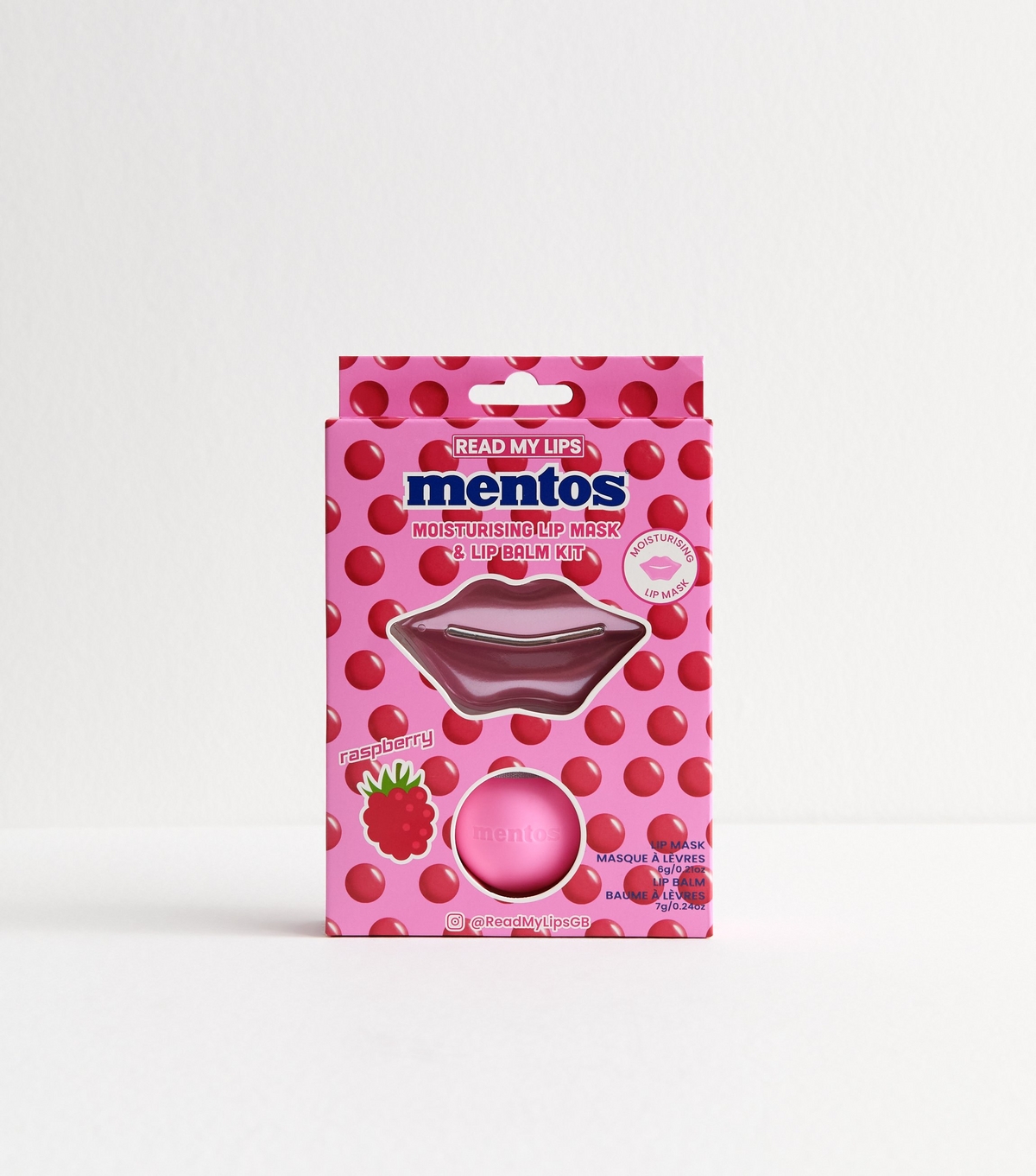 Pink Mentos Lip Balm And Mask Set New Look