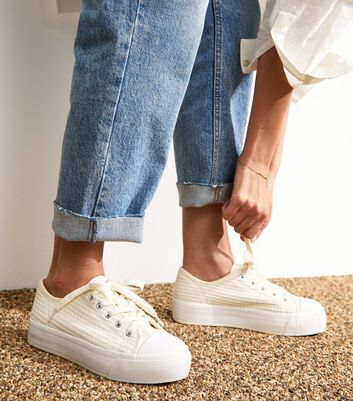 off white waffle white