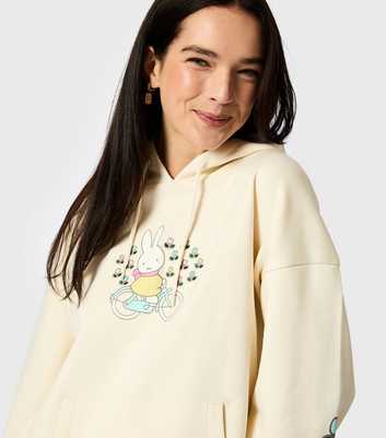 Skinnydip Cream Miffy Bicycle Oversized Hoodie 