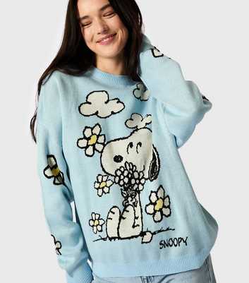 Skinnydip Blue Peanuts Snoopy Knitted Jumper 